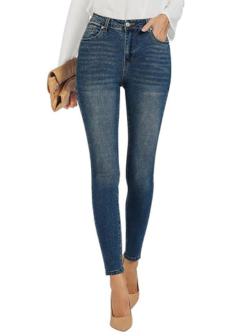 LookbookStore Skinny Jeans for Women Trendy High Waist Slim Fit Comfort Jeggings Jeans Stretchy Denim Pants Work Casual