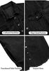 True Black Button-Up Oversized Women's Denim Shacket