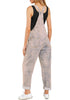 Vintage Pink Women's Casual Stretch Denim Bib Overalls Pants Pocketed Jeans Jumpsuits