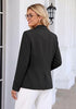 GRAPENT Women's Business Casual Blazer | Notched Lapel, Shoulder Pads, Single Button, 2 Pockets, Work Office Interview Outfits