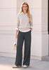 GRAPENT Women's Wide Leg Dress Pants | Pull On Closure, High Waisted, Elastic Back Waist, Front Pleated, Business Casual Office Wear