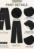 GRAPENT Women's High Waisted Wide Leg Work Pants | Elastic Back Waist, Front Pleated, Business Casual Office Outfits