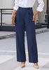 GRAPENT Women's Wide Leg Dress Pants | Pull On Closure, High Waisted, Elastic Back Waist, Front Pleated, Business Casual Office Wear