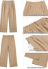 GRAPENT Women's Wide Leg Dress Pants | Pull On Closure, High Waisted, Elastic Back Waist, Front Pleated, Business Casual Office Wear