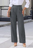 GRAPENT Women's Wide Leg Dress Pants | Pull On Closure, High Waisted, Elastic Back Waist, Front Pleated, Business Casual Office Wear