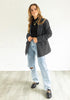 Dark Gray Women's Office Fashion Blazer Casual Business Jacket Long Sleeve