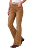 Golden Brown Flare Jeans for Women Mid Rise Bootcut Denim Pants Distressed Stretchy Retro Y2K Washed Date Night Outfit Nashville Western Style