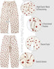 GRAPENT Women's High Rise Polka Dot Barrel Jeans | Stretch Denim, Elastic Drawstring Waist, 27