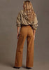 Camel Brown Women's Wide Leg High Waist Stretch Jeans Baggy Straight Leg Denim Pants,  29.5 Inch Inseam Angled Side Seam, Country Concert Western Style