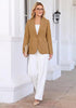 GRAPENT Women's Business Casual Blazer | Notched Lapel, Shoulder Pads, Single Button, 2 Pockets, Work Office Interview Outfits