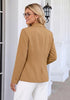 GRAPENT Women's Business Casual Blazer | Notched Lapel, Shoulder Pads, Single Button, 2 Pockets, Work Office Interview Outfits