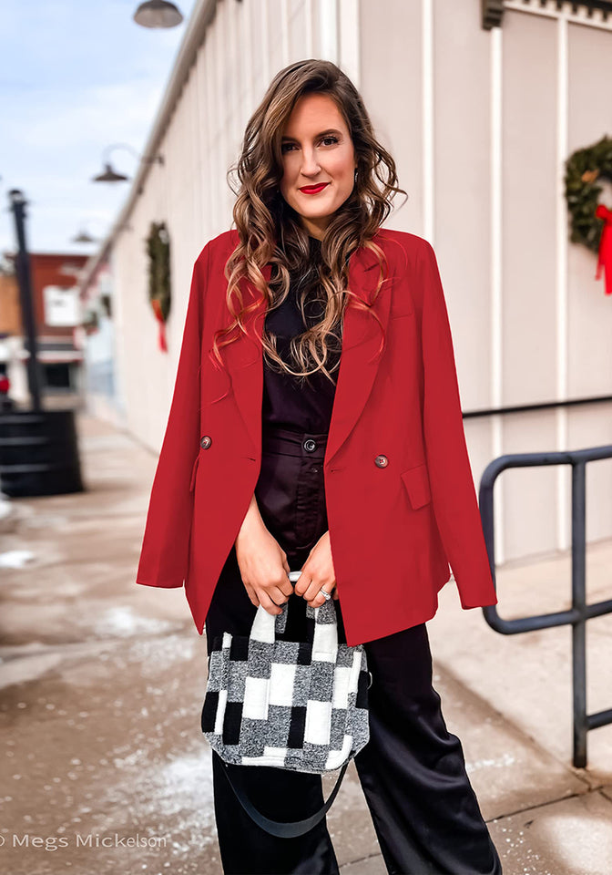 True Red Blazer Jackets for Women Business Casual Outfits Work Office – Lookbook Store True Red Blazer Jackets for Women Business Casual Outfits Work Office – Lookbook Store