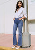 GRAPENT Women's Trendy High Rise Flare Jeans | Stretchy Denim, Wide Leg, 30.5