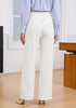 GRAPENT Women's High Waisted Wide Leg Work Pants | Elastic Back Waist, Front Pleated, Business Casual Office Outfits