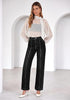 GRAPENT Women's High Waist Wide Leg Jeans | Stretchy Denim, Front Seam, 29.5