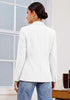 GRAPENT Women's Business Casual Blazer | Notched Lapel, Shoulder Pads, Single Button, 2 Pockets, Work Office Interview Outfits