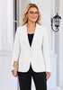 GRAPENT Women's Business Casual Blazer | Notched Lapel, Shoulder Pads, Single Button, 2 Pockets, Work Office Interview Outfits