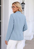 GRAPENT Women's Business Casual Blazer | Notched Lapel, Shoulder Pads, Single Button, 2 Pockets, Work Office Interview Outfits