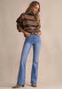 GRAPENT Women's Trendy High Rise Flare Jeans | Stretchy Denim, Wide Leg, 30.5