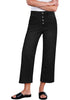 Women's High Waisted Multi Button Wide Leg Denim Jeans Casual Relaxed Daily Wear Functional Pockets