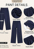 GRAPENT Women's High Waisted Wide Leg Work Pants | Elastic Back Waist, Front Pleated, Business Casual Office Outfits