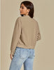 Khaki Women's Casual Fully Buttoned Jackets Baseball Collar Front Pocket Moderate Fit Slight Stretch.