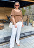 Tawny Brown Blouses for Women Business Causal Peplum Dressy Tops Ruffle Puff Sleeve Elegant Work Tunic