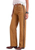Golden Brown Women's High Waisted Straight Leg Jeans, Tuxedo Side Stripe Stretchy Denim Pants, 29
