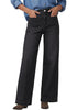 GRAPENT Women's High Waisted Wide Leg Jeans | Soft Stretch Denim, Patch Pocket, 29.5