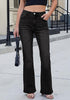 GRAPENT Women's Trendy High Rise Flare Jeans | Stretchy Denim, Wide Leg, 30.5