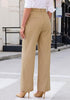 GRAPENT Women's Wide Leg Dress Pants | Pull On Closure, High Waisted, Elastic Back Waist, Front Pleated, Business Casual Office Wear