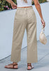 Women's Comfy High Waist Wide Leg Tailored Relaxed Fit Daily Wear Pants