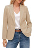 GRAPENT Women's Business Casual Blazer | Notched Lapel, Shoulder Pads, Single Button, 2 Pockets, Work Office Interview Outfits