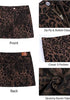 Brown Leopard  Print Mini Skirt for Women High Waist Stretchy 90s Animal Print Short Skirt Fall Country Concert Outfit Western Style