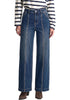 GRAPENT Women's High Waist Wide Leg Jeans | Stretchy Denim, Front Seam, 29.5