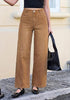 GRAPENT Women's High Waisted Wide Leg Jeans | Soft Stretch Denim, Patch Pocket, 29.5