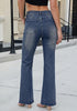GRAPENT Women's Trendy High Rise Flare Jeans | Stretchy Denim, Wide Leg, 30.5