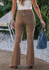 Toffee Brown Women's Trendy Mid Rise Bootcut Jeans — Stretchy Western Denim Pants with 90s Vintage Flare & 30.5