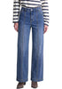 GRAPENT Women's High Waist Wide Leg Jeans | Stretchy Denim, Front Seam, 29.5