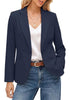 GRAPENT Women's Business Casual Blazer | Notched Lapel, Shoulder Pads, Single Button, 2 Pockets, Work Office Interview Outfits