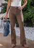 Toffee Brown Women's Trendy Mid Rise Bootcut Jeans — Stretchy Western Denim Pants with 90s Vintage Flare & 30.5