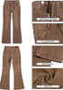 Toffee Brown Women's Trendy Mid Rise Bootcut Jeans — Stretchy Western Denim Pants with 90s Vintage Flare & 30.5
