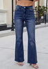 GRAPENT Women's Trendy High Rise Flare Jeans | Stretchy Denim, Wide Leg, 30.5