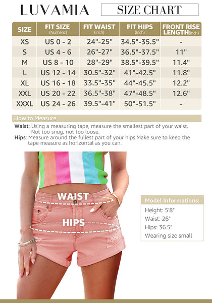 Peach Pink Women's Fashion Stretch Denim Mid Rise Shorts