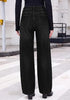 GRAPENT Women's High Rise Wide Leg Jeans | Stretchy Denim, Adjustable Cinch Waist, 30
