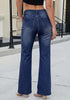 GRAPENT Women's Trendy High Rise Flare Jeans | Stretchy Denim, Wide Leg, 30.5