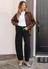 True Black Women's Trendy Barrel Jeans — High Waisted Baggy Wide Leg Denim Pants with Cinched Waist, Front Seam & Ankle Length