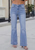 GRAPENT Women's Trendy High Rise Flare Jeans | Stretchy Denim, Wide Leg, 30.5