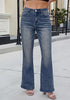GRAPENT Women's Trendy High Rise Flare Jeans | Stretchy Denim, Wide Leg, 30.5