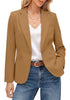 GRAPENT Women's Business Casual Blazer | Notched Lapel, Shoulder Pads, Single Button, 2 Pockets, Work Office Interview Outfits